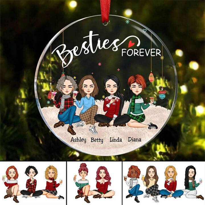 Acrylic Ornament with Ribbon