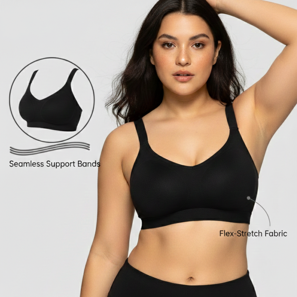 SheMarru | Jelly Wireless Bra – Full Coverage, Padded & Wirefree Comfort