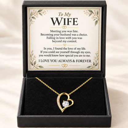 To My Wife - Beautiful Necklace Gift Set