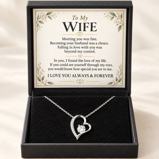 To My Wife - Beautiful Necklace Gift Set