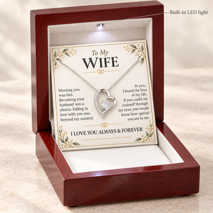 To My Wife - Beautiful Necklace Gift Set